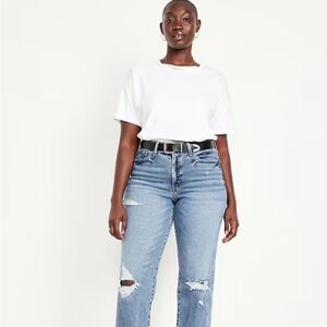 Classic Blue Distressed Women Jeans